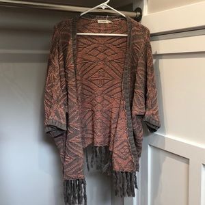 Blu pepper open front sweater